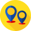 Better visibility across locations icon